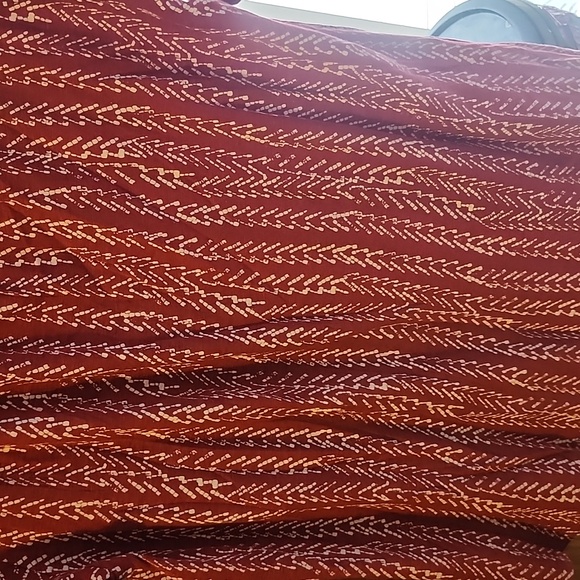 Lucky Brand Red & White Patterned Blouse Small - Picture 10 of 11